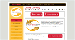 Desktop Screenshot of 3plfinder.com